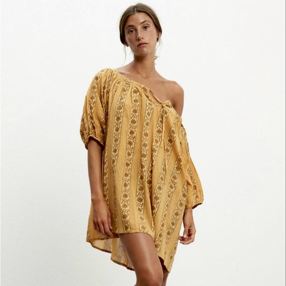 FLORAL COTTON SHIRT DRESS